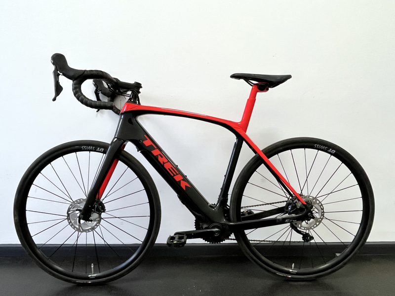 Ex-Demo Trek Domane + LT Electric Road Bike 56cm 2021 in Red/Black-1